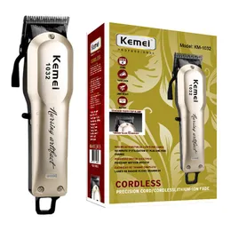 Trimmer Kemei Cord/Cordless Professional Clipper Clipper Rechargable Trimmer for Men Cealter