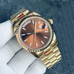 Zegarki modowe męskie zegarek zegarek dla projektantów Watch Watchy 36 mm i 40 mm DD Auto Ruch Prezydencki Bransoletka Sapphire Glass zegar na rękę Montres de Luxe