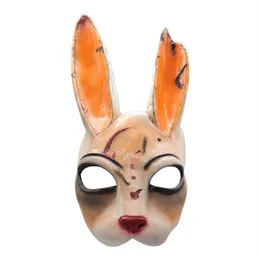 Game Dead By Daylight Legion Cosplay Huntress Masks Rabbit Latex Mask Helmet Halloween Masquerade Party Cosplay Props 200929181r289h