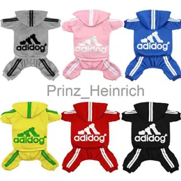 Hundkläder Tracksuit For Dogs Spring Autumn Dog Sweatshirt Sport Jumpsuit kläder för små hundar French Bulldog Yorkie Chihuahua Hoodies J230727