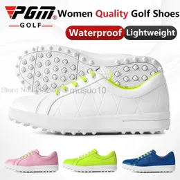 Inne produkty golfowe PGM Nowe kobiety Waterprooof Buty golfowe Anti-Slip Spikes Golf Sneakers Ladies Walkwear Golfers Lekkie trenerzy HKD230727