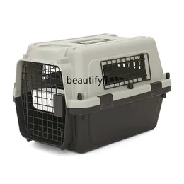 Cat Carriers Crates Hus ZQ Pet Flight Case Air China Pet Cat Cage Portable Out Consignment Cat Box Car Cat 230726