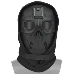 Taktiska hjälmar Wild Mask Hutning Full Face Outdoor Protective Airsoft Halloween Camouflage Fan Lätt hjälm 230726