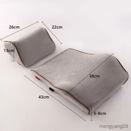 Cushion/Decorative Memory Foam Car Office Seat Chair Supports Back Cushion Headrest Neck Lumbar Back Support Velvet Fiber Rest Auto R230727