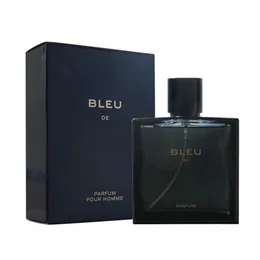 Мужская туалетная вода синего цвета, стойкий запах, 100 мл, Bleu De Paris, бренд Man Homme, спрей, одеколон, быстрая доставка