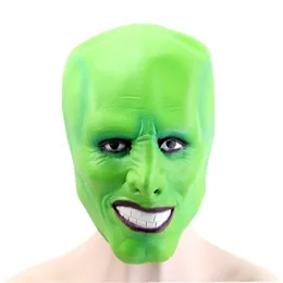 Party Masks Halloween The Jim Carrey Movies Mask Cosplay Green Mask kostym Vuxen Fancy Dress Face Halloween Masquerade Party Mask 230726