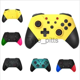 أدوات التحكم في اللعبة من أجل Nintend Switch NS Bluetooth Wireless Pro Controller Gamepad Joypad Remote for NS Console Gamepad Jowstick Dual Vibration X0727