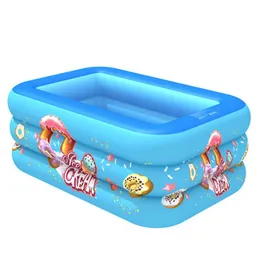 Cushion Kids Pool Idable Piscina de alta qualidade Criança usa piscina de remar em tamanho grande piscina quadrada de fundo de bolha iatable para bebê