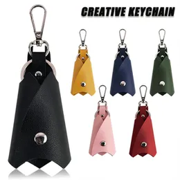 Fashion Bat Form Pu Leather Keychain Multicolor Car Key Protective Cover Keyring Women Men Anti-Lost midje Key Bag Accessories