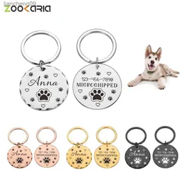 Customized Pet ID Tags Pet Collar Dogs Name Tag Anti-lost Personalized Cat Puppy ID Tag Pendant Free Engraved Collar Accessories