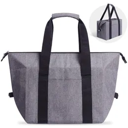 Impacchi di ghiaccio/Borse isotermiche Borsa termica pieghevole Impacco di ghiaccio di grande capacità Outdoor Foglio di alluminio portatile Borsa da picnic per conservare la freschezza Borsa per la spesa multifunzionale 230726