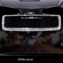 إكسسوارات داخلية أخرى ، سيارة راينستون ، مرآة الرؤية الخلفية ديكور سحر كريستال بلينغ الماس ،