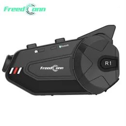 dconn Motorcycle Group Intercom à prova d'água HD Lens 1080P Video 6 Riders Bluetooth FM Wifi Capacete Headset R1 Plus Recorder1277G