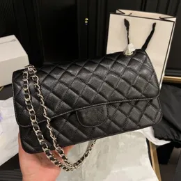 designer bag Shoulder Bag Luxury caviar crossbody bag Handbags chain bag Flap Women Check Velour Thread Purse Double Letters Solid purse Fashion