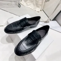 the row Loafers Luxurys Designers Casual Shoe Women's dress shoes Flat casual shoes Boat shoes Gold Black Size 35-40