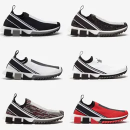 Scarpe designer sneakers sneziata sneaker di strass cristalli sport sport black bianco glitter runner flat no442