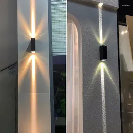 Lâmpada de parede 6W/10W LED ao ar livre à prova d'água para cima e para baixo arandela de alumínio luzes de jardim 220V corredor escadas iluminação