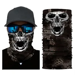 Balaclava دراجة نارية الدراجات النارية Ghost Durag Full Face Guard Shield Masque Masque Skull Mask Ski Motor Militar Bandana351u