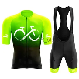 Cycling Jersey Sets 2023 New BIKE Cycling Jersey Set Summer Cycling Clothing MTB Bike Clothes Uniform Maillot Ropa Ciclismo Man Cycling Bicycle Suit x0727