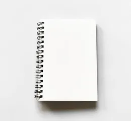 5PCS NotateSs Sublimacja DIY White Blank Dwustronne A5 Cewki Notebook School Supplies