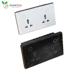 Akıllı Güç Fişleri Zigbee 3.0 Tava Ana Sayfa Alexa Akıllı Duvar Soketi Beyaz Siyah Evrensel Fişler Power Outlet App Sesli Uzaktan Kumanda HKD230727