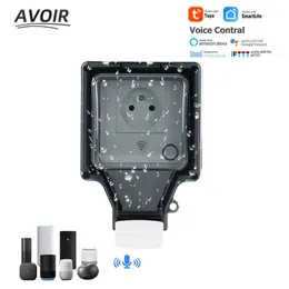 Smart Power Plugs Avoir Tuya IP66 Presa di corrente a muro Copertura per presa antipolvere impermeabile esterna Wifi Smart Interruttore timer spina francese Lavora con Alexa HKD230727