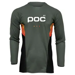 قمصان ركوب الدراجات تتصاعد إلى أسفل جيرسي RCC POC Mountain Bike MTB Offroad DH دراجة نارية Motocross Sportwear Racing 230728