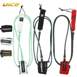 Surf Leaseshes Surf Leash 6-10ft SUP SUP SURF REG ROPE SURFBoard Leash TPU مقصورات مقاومة للصدأ حبل القدم الطويلة 230727