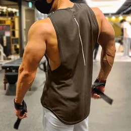 Men's Vests Summer Brand Y2K Sleeveless Top Men Muscle Tshirt Sporting Gym Clothing Mens Fitness Tank Tops Man Camiseta Hombre 230727