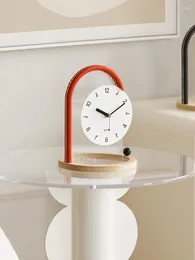 Table Clocks Fashion Desk Clock Reloj De Mesa Home Decoration Ornament For Bedroom Saat HorSilent Quartz Mechanism Battery Powered Klok