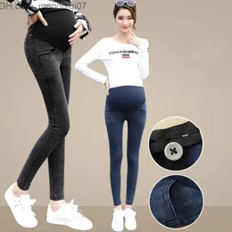 Vestidos de maternidade Jeans para mulheres grávidas na moda Botas jeans calças sob medida calças para mulheres grávidas outono inverno casual mulheres grávidas Z230731