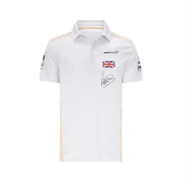 2021 Summer F1 폴로 포뮬러 One Racing Suit Polo Shirt Lapel 티셔츠 대형 크기는 동일한 Lando Norris Cloth 231r로 사용자 정의 할 수 있습니다.