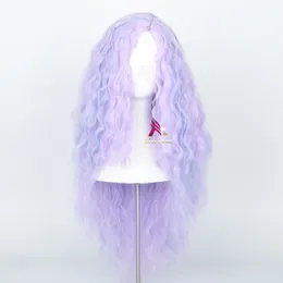 Cosplay Wigs Comic Show Dress Up Show Halloween Dragon Myth Cosplay Fake Fever Selling Long Hair Purple Wig Cosplay Show 230727