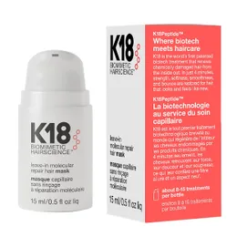 الجملة K18 اترك في قناع الشعر الإصلاح الجزيئي 50 مل لتلقي إصلاح الشعر التالف 4 دقائق لعكس الأضرار