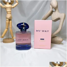 2024 My Way Incenso Designer Marca por Mulheres Fragrância 90Ml Edt Parfum Intense Colônia Bom Cheiro Tempo Duradouro Lady Body Mist Qualidade Fas Otrn2 660