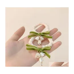 Other Fashion Accessories Linglan Flower Hair Ring Forest Style Super Immortal Fresh And Cute Rope Temperament Tie Versatile Elastic Ot1Yo