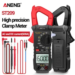 Alicate amperímetro ANENG ST209 Multímetro digital Alicate amperímetro 6000 contagens True RMS Amp DC/AC Corrente alicate testador Medidores voltímetro 400v Faixa automática 230728