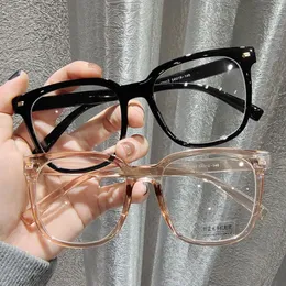 Sunglasses Vintage Style Black Big Frame Eyeglasses Women Men Anti Blue Light Glasses Computer Mobile Phone Goggles Eyewear