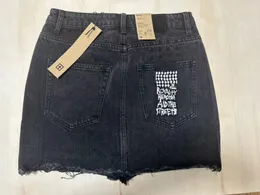 2024 Ksubi jeans kvinna kjol kvinnor designer kläder grå kant samma sommar svart bränd trasig denim kort tjej y2k goth 975