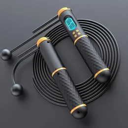 Jump Ropes 2 In 1 Multifun Speed Skipping Rope With Digital Counter Professional Ball Bearings And Non-slip Handles Jumps And Calorie Count 230729