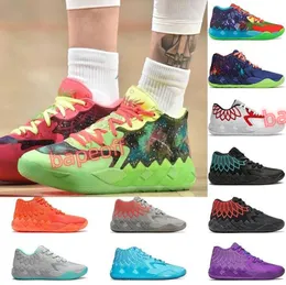 2023running Shoes MB 01 Men Basketball Shoes Rick and Morty Sky Blue Buzz City Rock Ridge Galaxy Purple Cat Black Black Lamelo Men Trainers Sneakers HJ7