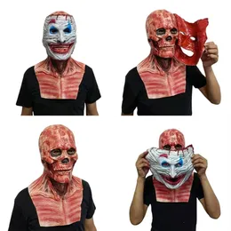Party Masks Halloween Joker Jack Clown Scary Mask Vuxen Ghoulish Double Face Ski 220823252T