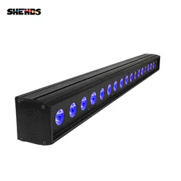 Shehds 18x18W LED Wall Wash 6in1 RGBWA+UV Lighting Koń Racing Efekt ślubny Światło Świata DJ Disco Bar Hal Light