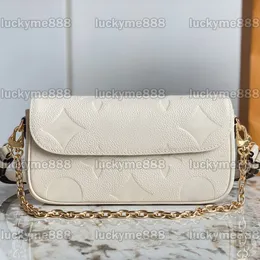 10A Mirror Quality Luxurys Desingers Small Ivy Handbags Wallet On Chain Bag 23.5cm Womens Pochette Black Embossed Purse Crossbody Shoulder Strap Bag With Box