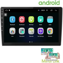 10 1 tum Android Car Stereo Car DVD med GPS Double Din Car Radio Bluetooth FM Radiomottagare Support WiFi Connect Mirror232E