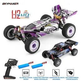 Samochód elektryczny/RC WLTOYS 124018 124019 2.4G RACing RC Car 55 km/h 4WD Electric Diff-Road Drift Zabawki samochodu zwalniającego dla dzieci Prezent 230728