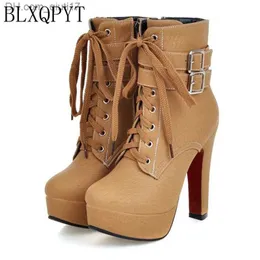 Boots BLXQPYT Large Size 33-47 Short Boots Women's Strapless Fashion Ankle Boots Sexy High Heels Spring Summer Winter Women's Shoes X-2 Z230728
