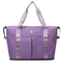 Lu Frauen Gym Casual Schulter Geräumige Nylon Seesack Hopping Taschen Wasserdicht Große Kapazität