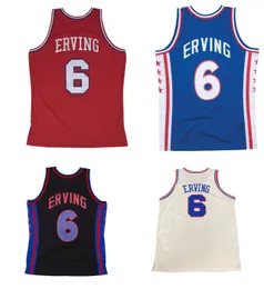 Баскетбольная майка Julius Erving 76erss Philadelphias Throwback, синий, белый, красный, размер S-XXL