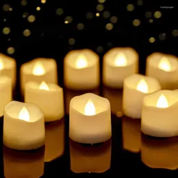 Ljusstakar 24st led elektronisk lampa romantisk förslag kreativt reklam batterit te vax julvåg